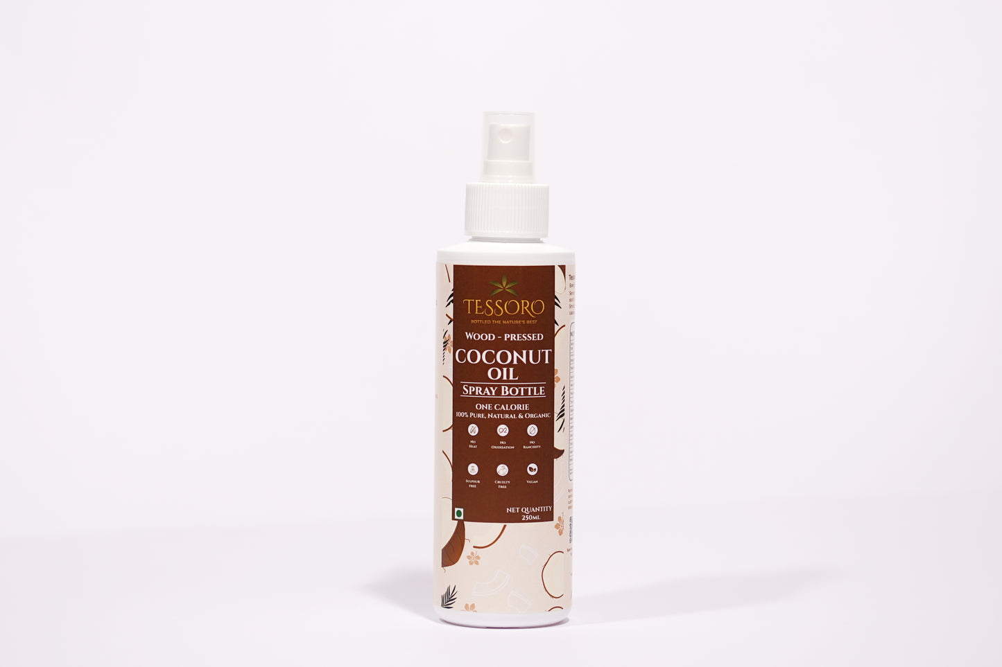 Wooden Cold Press Coconut Oil - Spray Bottle - 250 ML